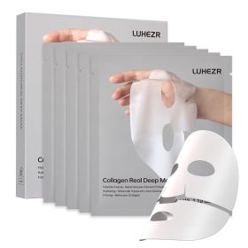 5 SHEETS/BOX Collagen Real Deep Face Masks Skincare Facial Masks for Women Skin Care Hydrating Firmness & Elasticity Support 5 SHEETS/BOX Collagen Real Deep Face Masks Skincare Facial Masks for Women Skin Care Hydrating Firmness & Elasticity Support
